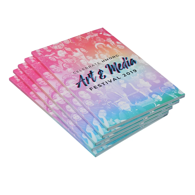 Customized printing factory paperback book Art photography comic book new fashion design magazine publishing book for Adult