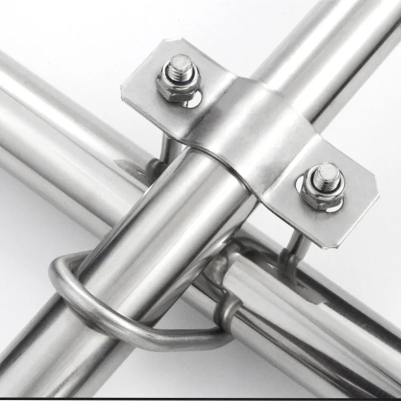Strong Durability 304 Stainless Steel Double U-shaped Clamp U-shaped Screw Cross U-shaped Bolt Special-shaped Pipe Clamp