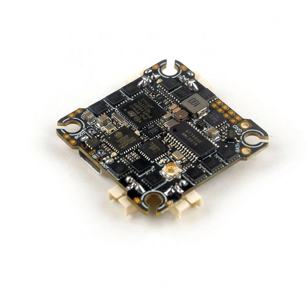 HappyModel CrazyF411 ELRS AIO 4in1 F411 Контроллер полета встроенный UART 2 4G RX 20A ESC 2-4S для Дронов-зубочисток FPV