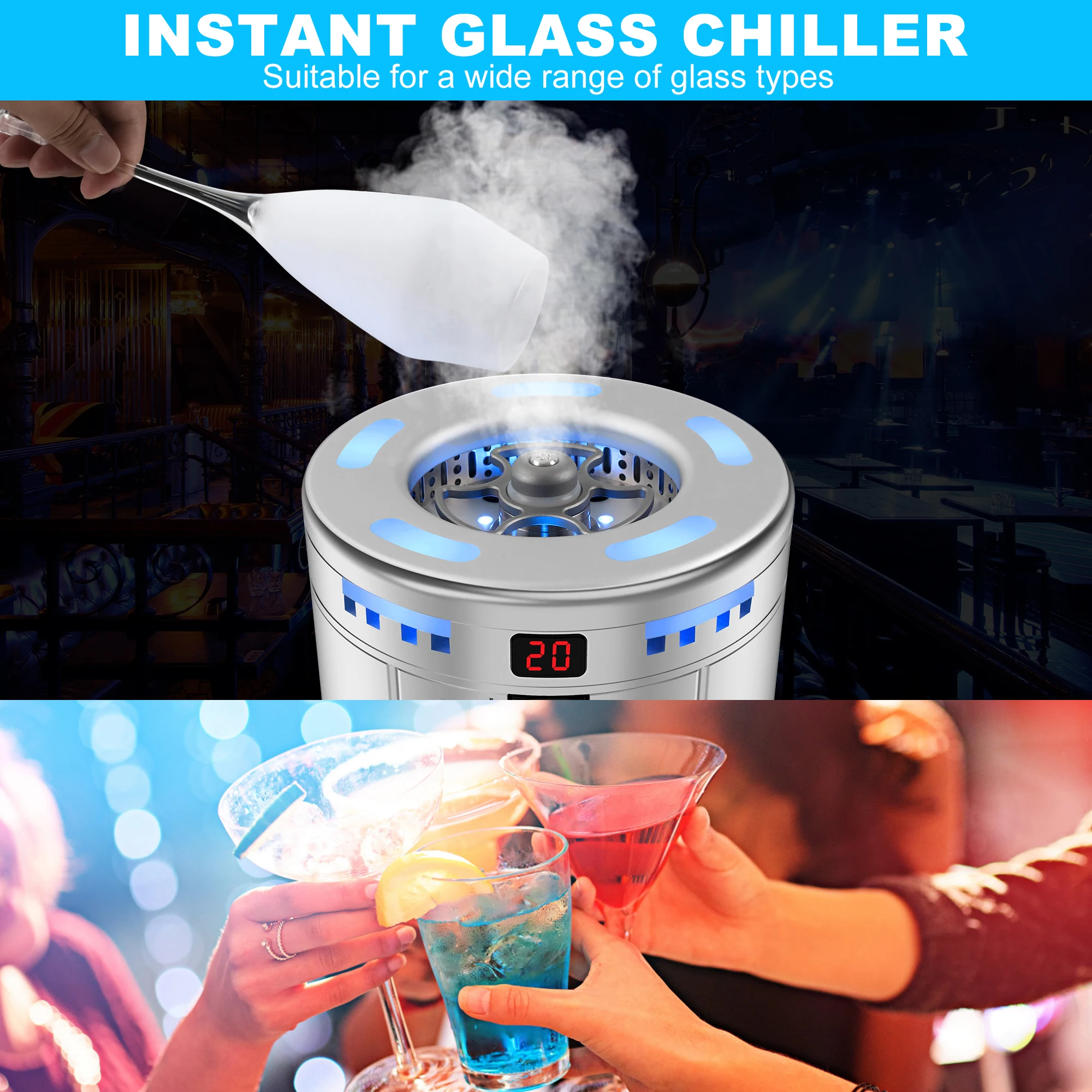 commercial small food grade bar cup chiller black automatic granular spray dry ice maker CO2