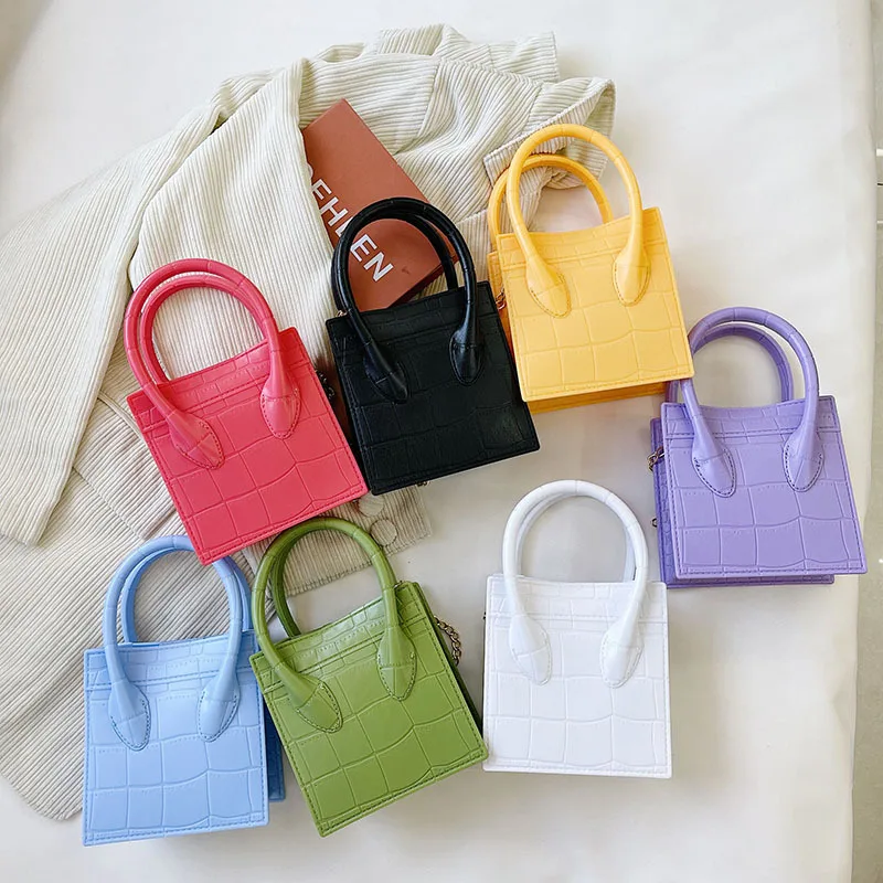 Drop Shipping Candy Girls Shoulder Bag Women Handbags Fashion Children Crossbody Bags Mini Jelly Purse Small Tote Bags