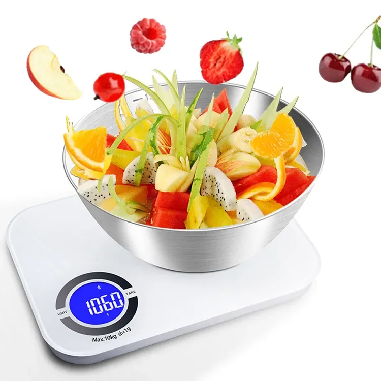 Customized 10kg Electronic Digital Food Weighing Kitchen Scale With Bowl