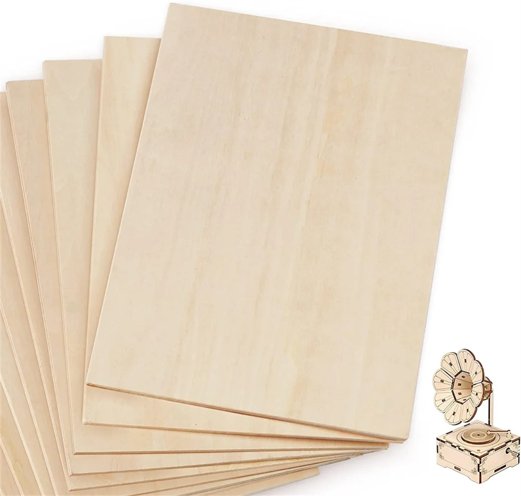 1.5mm 2mm 3mm 4mm 5mm Basswood Plywood Sheet Laser Cutting Thin Craft Commercial Basswood Plywood