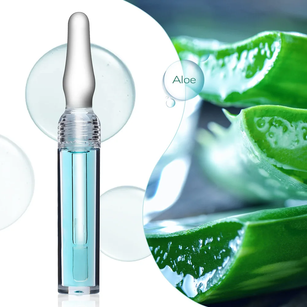 New Private Label Berry Water Mist Vegan Small Ampoule Moisturizing  Lip Care Oil Spot Glass Tube Lip Plumping  Lip Gloss