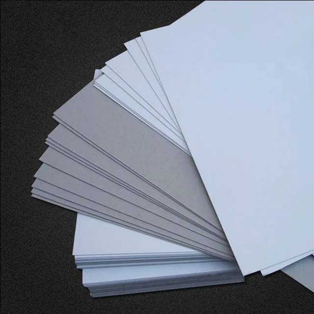 180g 230g 250g 300g 350g Coated Duplex Paper / Duplex Board Grey Back Wholesale