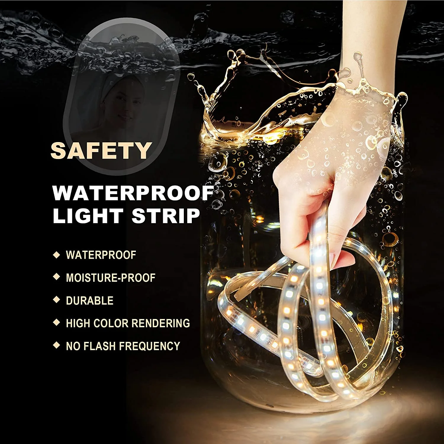 Factory price high quality buy led mirror bathroom clock LED smart mirror