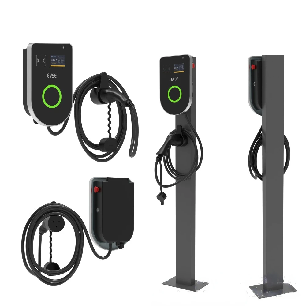 evse fast 32A type 2 wall box 7kw 11kw 22kw smart ac ev charger wallbox OCPP1.6 wallbox ev charger