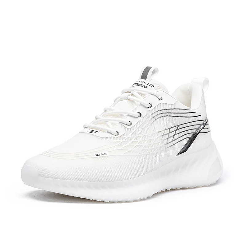 Ultralight Sport Shoes Mesh Fly knit Men Casual Running Sneakers Latex insole Wholesale Man sport trainers OEM factory