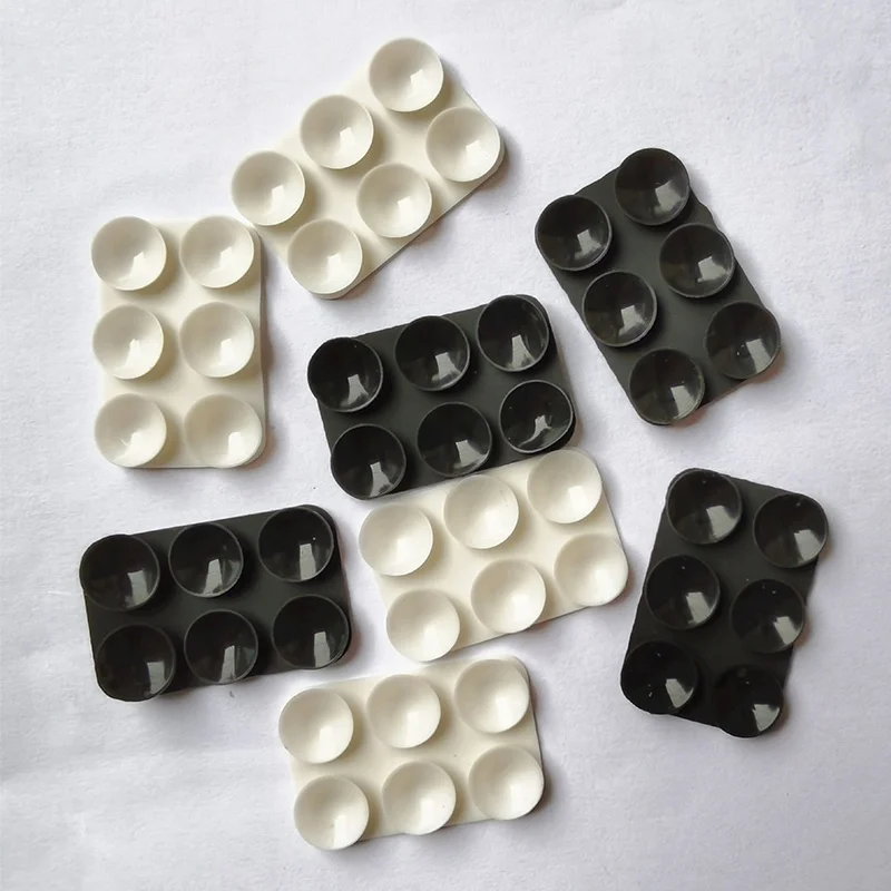 Multipurpose Square Suction Pad Small Suction Pad Silicone Suction Pad with single sided tape