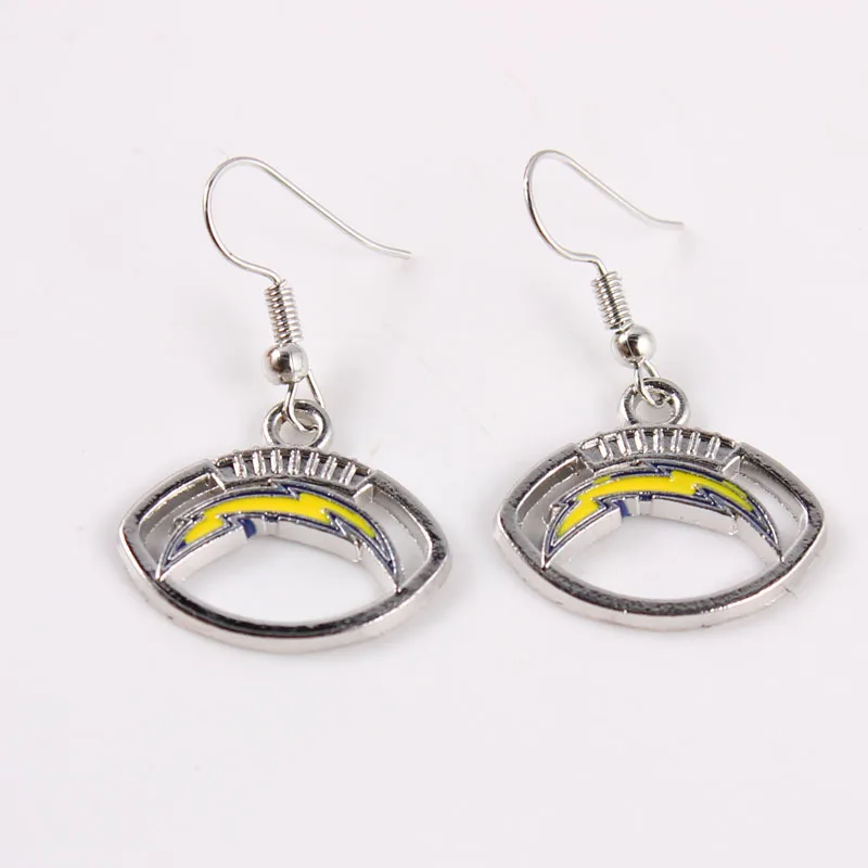 Wholesale 32 US American football team logo KC nfl team earrings