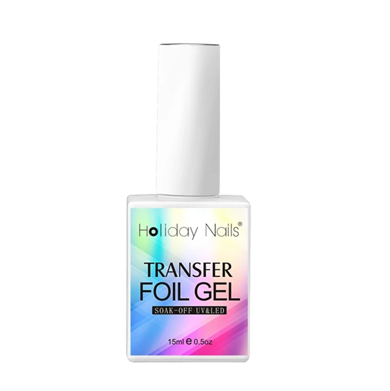 3-10days Delivery Time Oem Custom Logo Polish Glue Clear Transfer Foil Gel For Nail Salon