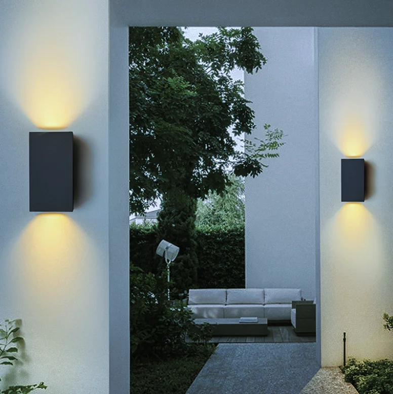 wall light for Spotlight Outdoor Waterproof Courtyard Double headed LED Wall Wash Lamp One Beam of Light Exterior  Wall Lamp