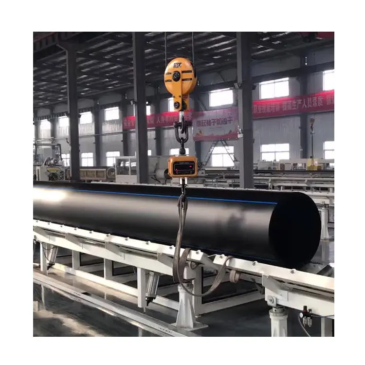 pe 100 sdr11 sdr 17 sdr 21 dn110mm blue stripe poly pipes 2inch 8 4 inch dn100 hdpe water pipe pn10 250 mm for water supply