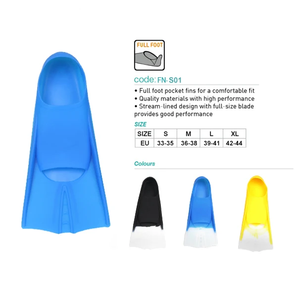 Adult Swimming Fins Foot Pocket Diving Flipper Eco-friendly Snorkeling Silicone Swim Fins