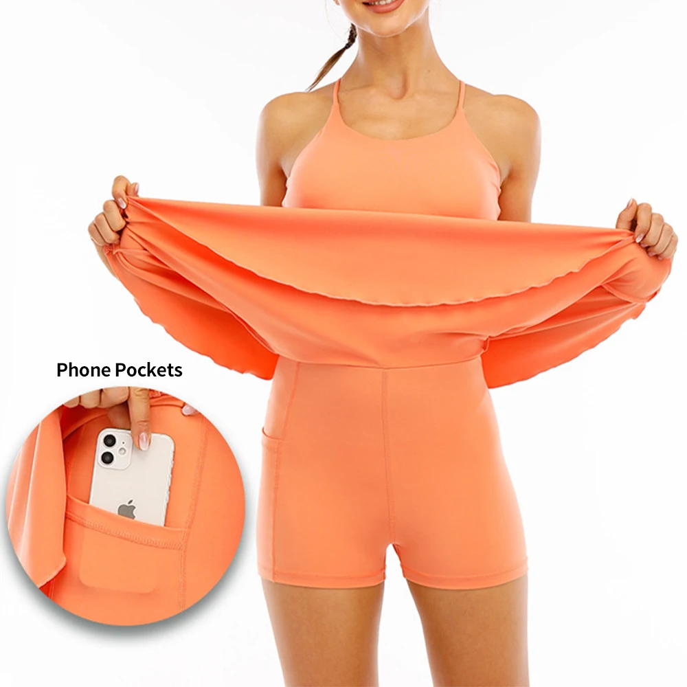 Custom Logo Womens Sport Tennis Apparel Tennis Skirt Sleeveless Fitness Breathable Casual Tennis Wear