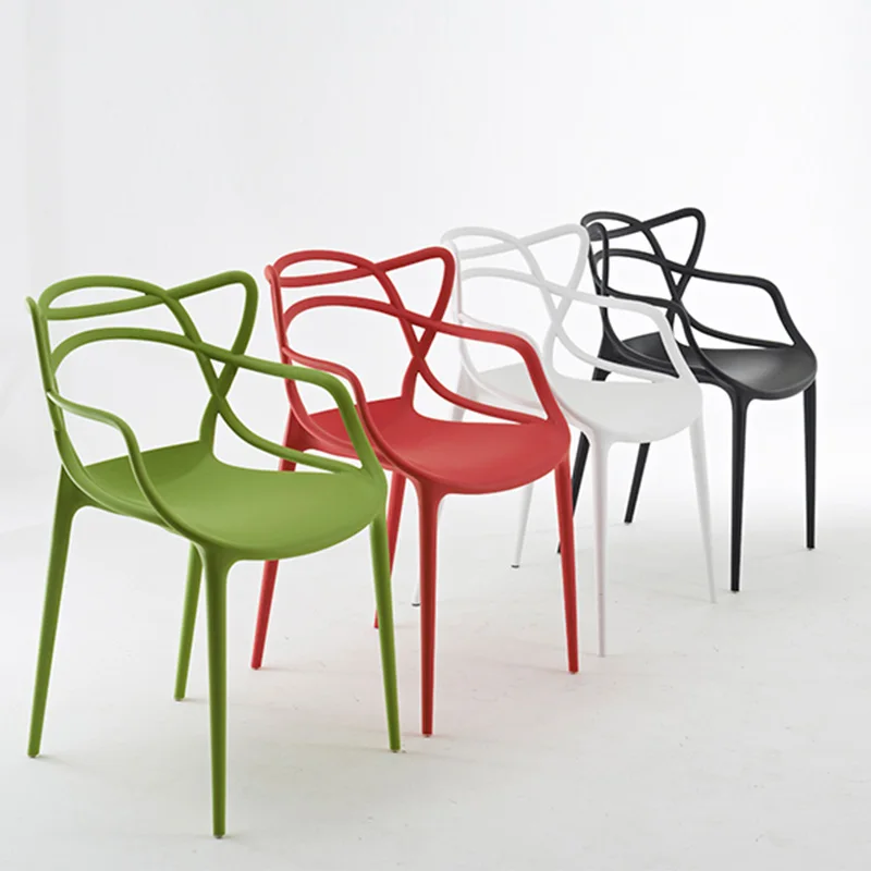 Hot Selling Smooth Edgestrimming Carefully Plastic Chair Outdoor Dining Leisure Chair Plastic