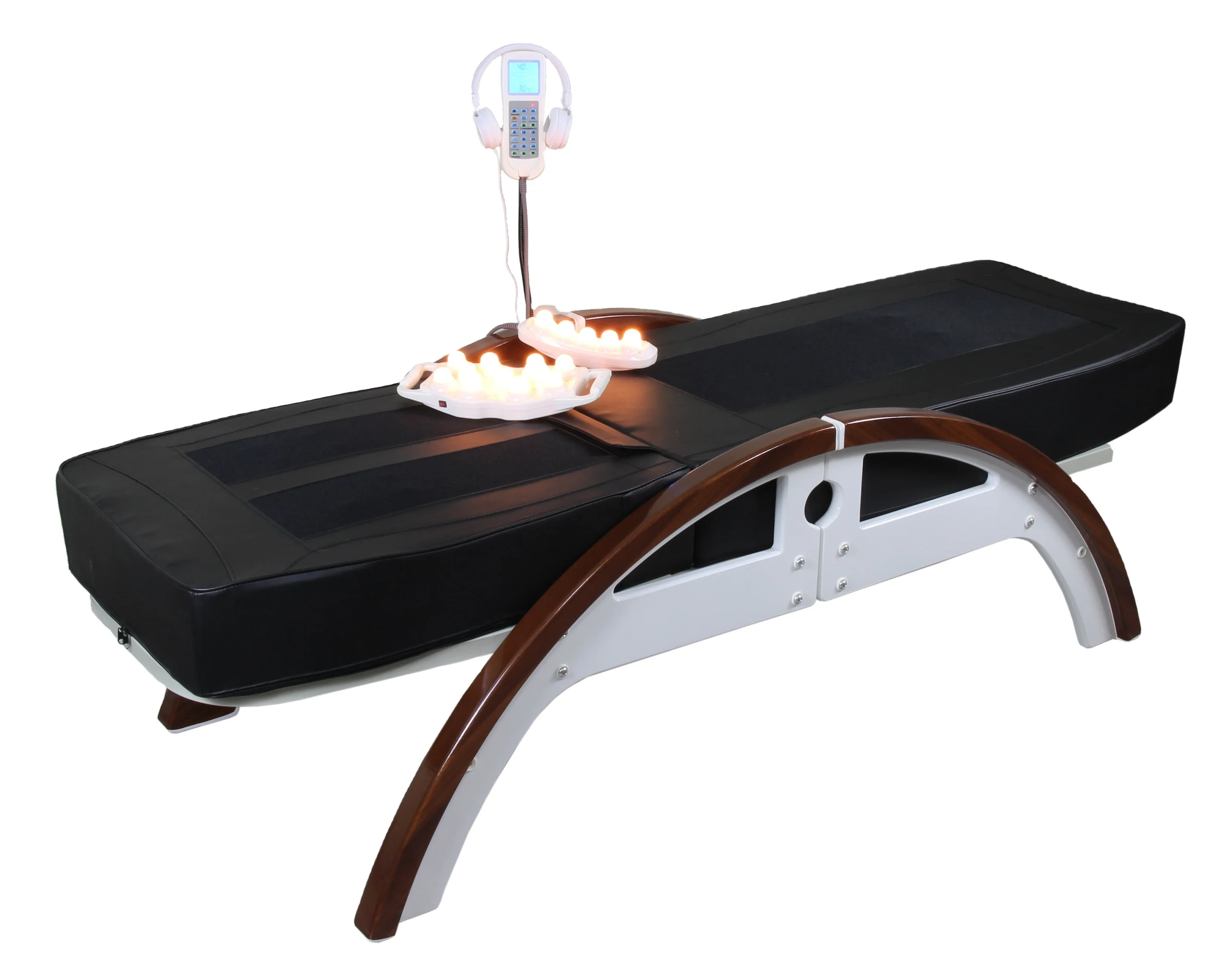 Массажная роликовая кровать для всего тела с горячим камнем