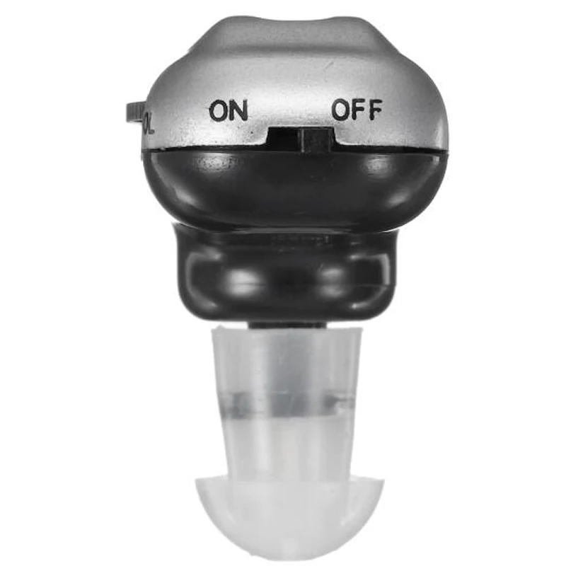 Clear Micro Plus Sound Amplifier Hearing Aid Assistance Adjustable Tone Battery Mini Volume Adjustable In Ear Aids for Old Deaf