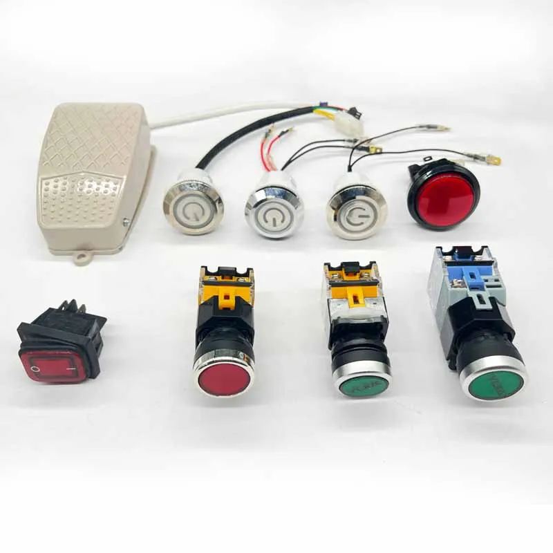 Home power switch, stove power switch, commercial power switch, self-locking with light button switch