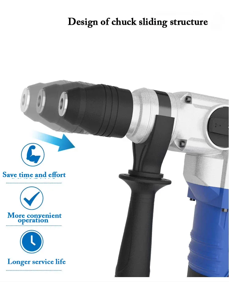 
Mdbl28 39*24.2*10 1.8A Socket Makute Professional Electric Hammer Chipping Hammer Electric 