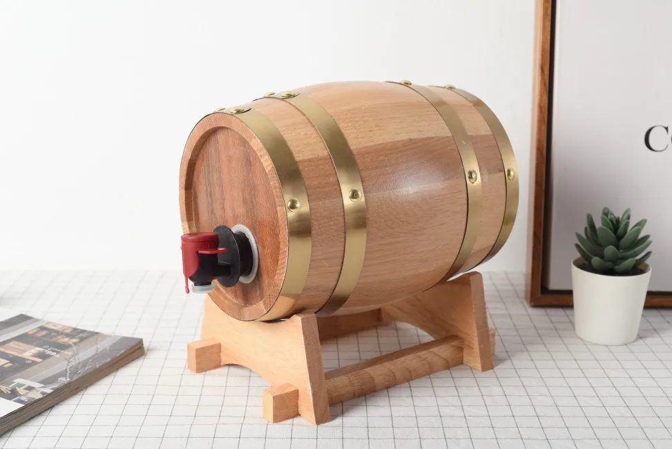 3L Mini oak barrel wine beer and whiskey storage decor