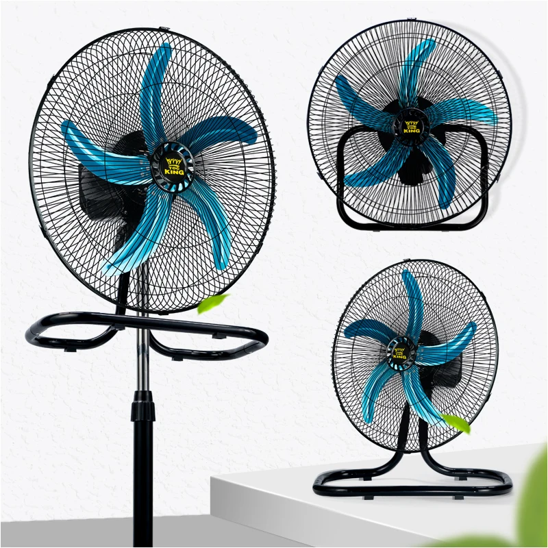 Wall Mounted Ventilador Metal Blade Pedestal Fan Industrial 18 inch 3 in 1 Stand Fan