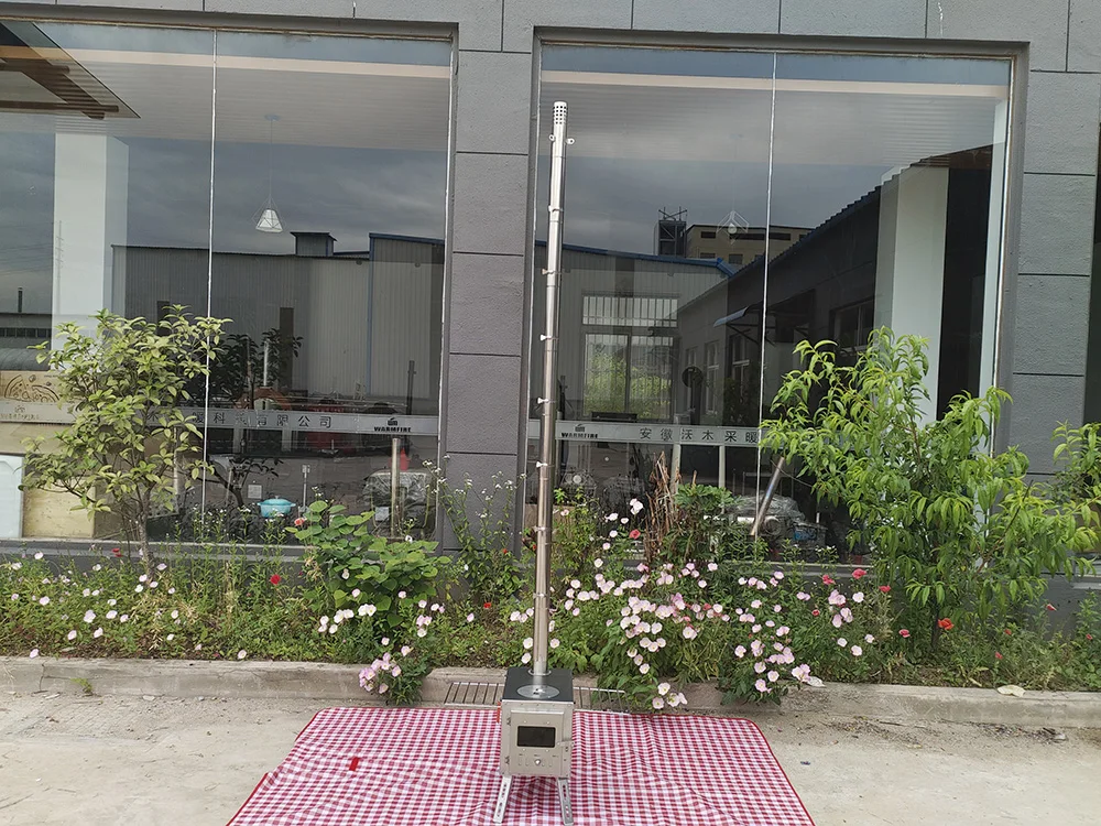 Camping Tent Stove Wood Burning Stoves Stainless Steel Outdoor Hot Tent Heater