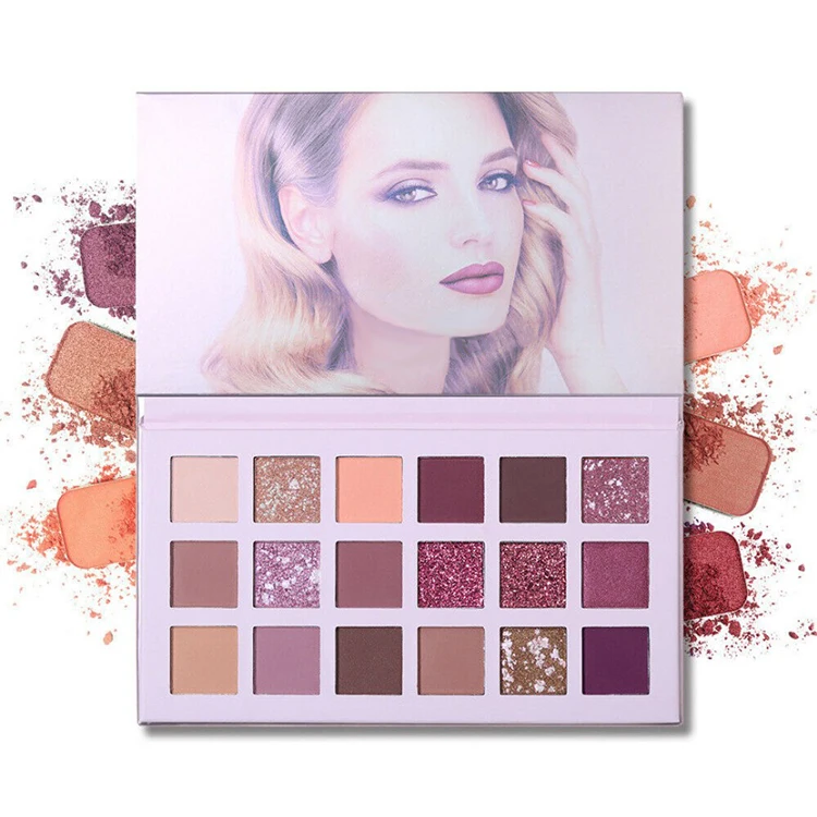 Customized Eco-friendly Cardboard Empty Eyeshadow Palette Paper Case Packaging Cosmetic Makeup Eyeshadow Packaging