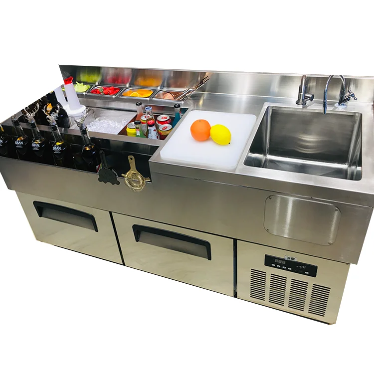 Modern design stainless steel cocktail bar station industrial selling for bar/pub/party/restaurant/hotel