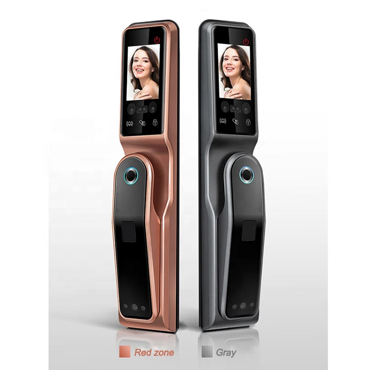 TUYA Wi-Fi разблокировки телефона уход за кожей лица распознавания лица умный дверной замок с камера, определение отпечатка пальца ладони карты ящик для ключей с паролем бытовых дверной замок