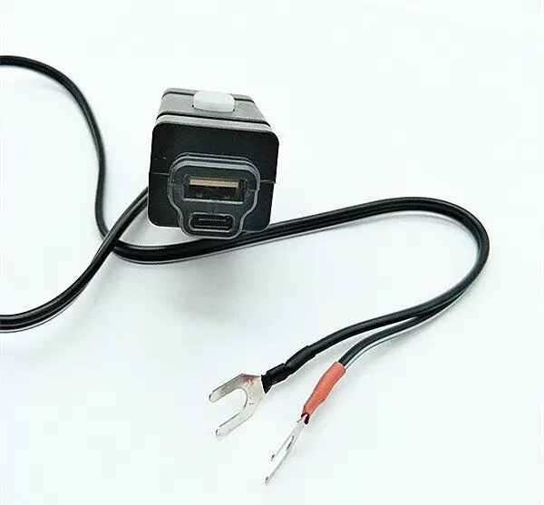 Motorcycle Dual USB Charger 12V Waterproof Motorbike Motorcycle Handlebar Charger Adapter for Motorbike Moto Racing Accessories