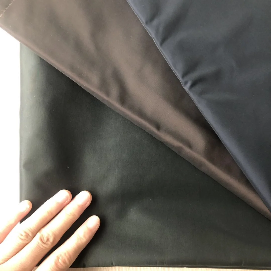 high quality 2/2 twill keep shape fashion style 100% polyester 2 tone memory jacket fabric