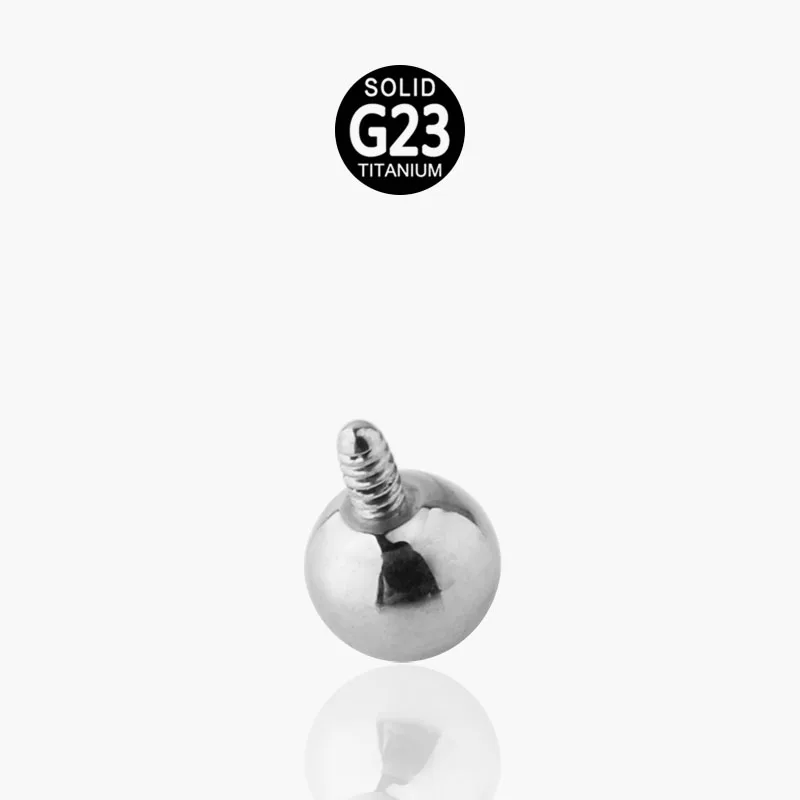 F136 titanium external threaded ball 2 3 4 5 8 mm suitable for internal threaded rods