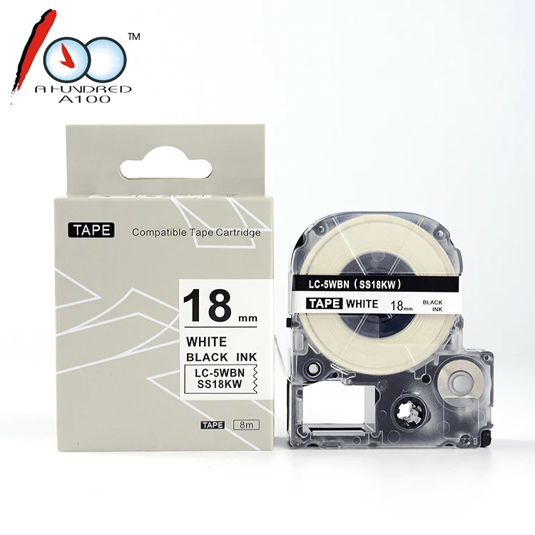 Совместимые кассеты 18 мм * 8 м ST18SW SD18KW SD18RW SD18BW SD18GW для принтера этикеток Epson King Jim