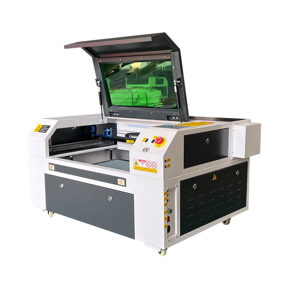 KH-6040 co2 laser engraving machine stone Plywood acrylic 3d lprinter machine 80W laser cutting machine with glass laser tube