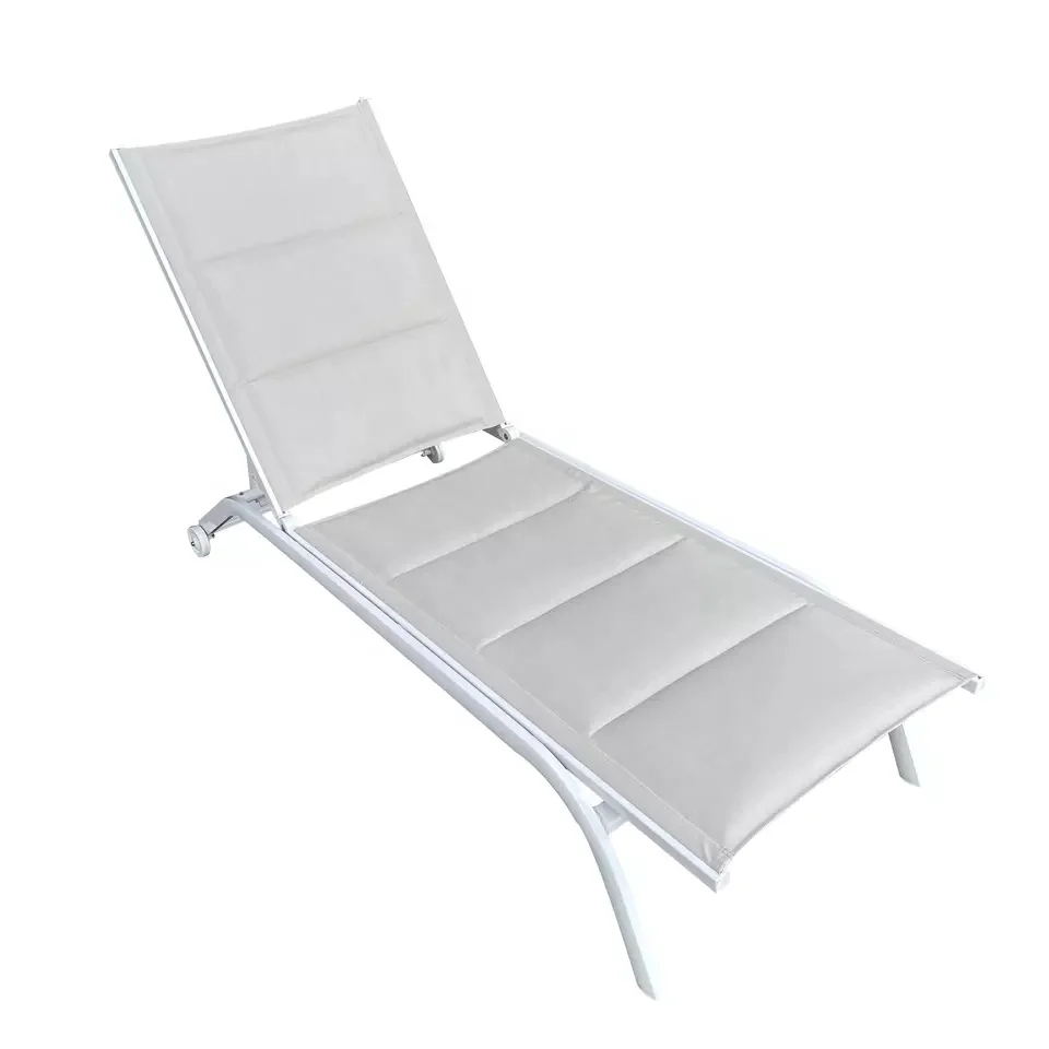 sun loungers aluminium stackable lounge sunbed aluminum  chaise longue