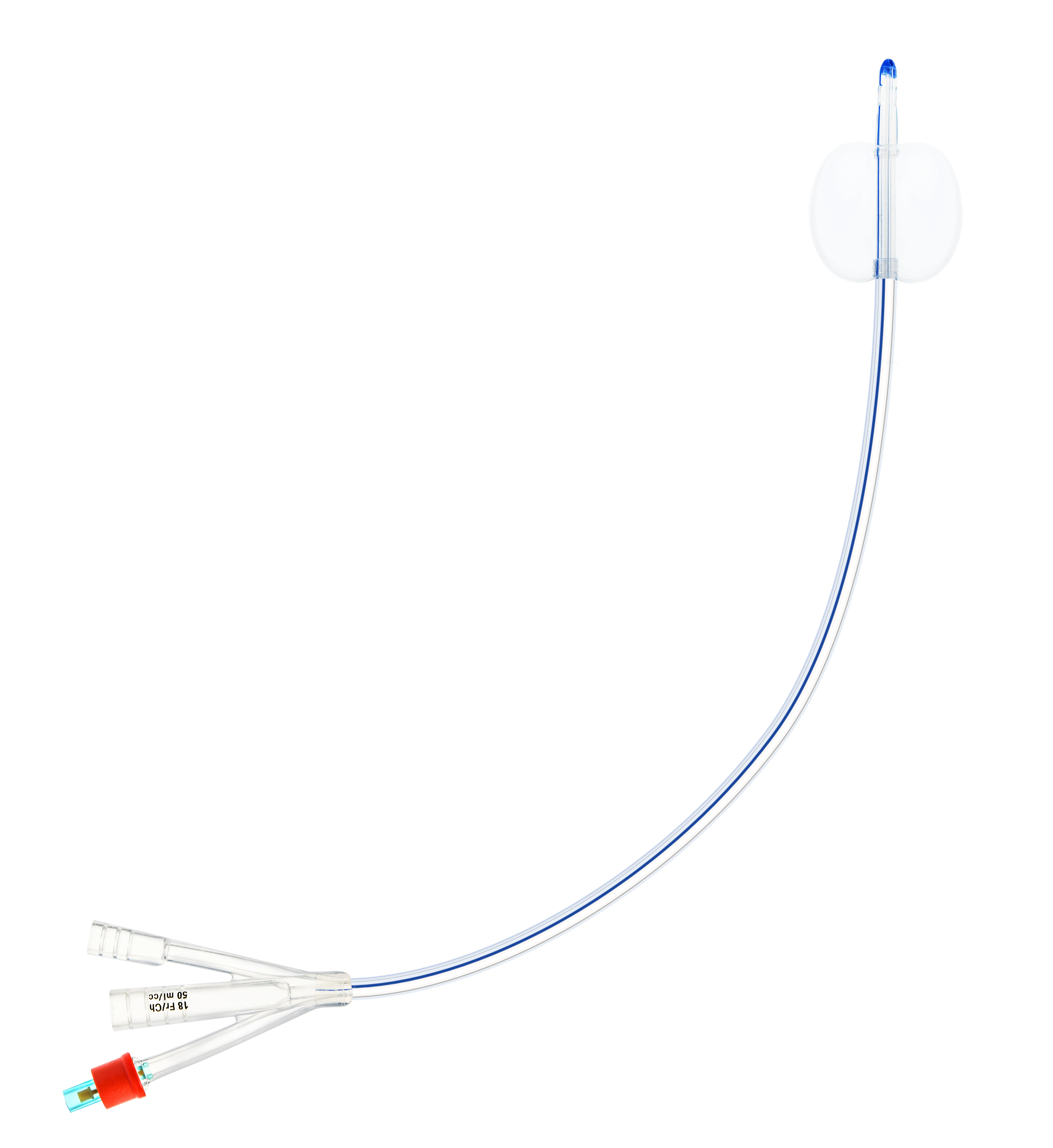 Полностью силиконовый катетер foley с наконечником Couvelaire