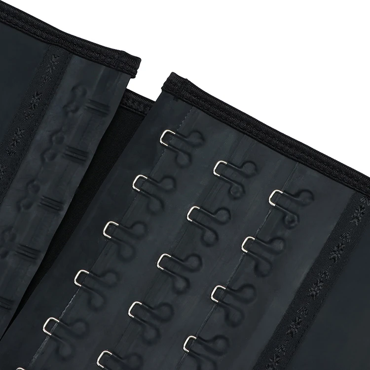 HEXIN 100% Rubber Latex Waist Trainer Big Hooks Steel Boned Waist Trainer Corset Underbust Fajas Shapewear