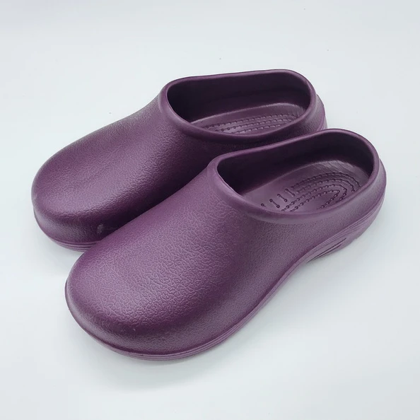 
china factory rubber upper steel toe safety slipper for chef , kitchen slippers  (62341555307)