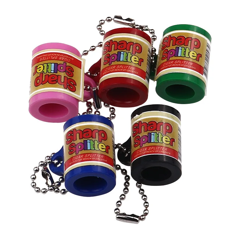 Wholesale Hot Sale Cheap Portable Customization Smoking Accessories Key Chain Plastic Cigar Cutter