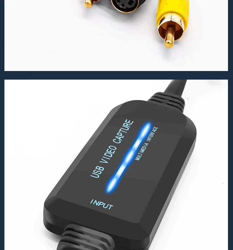 USB-Карта видеозахвата с бесплатным накопителем, HD-ноутбук, AV ТВ-приставка, Карта видеозахвата для видеоконференций
