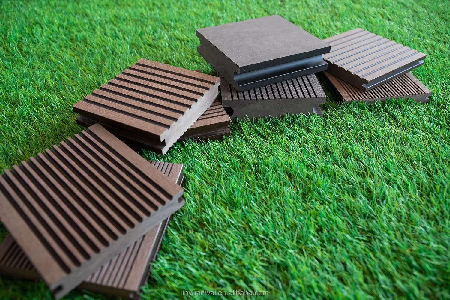 Anhui Supplier Wood Plastic Composite Single Sided Groove Solid WPC Decking Exterior Decorative Outdoor Flooring