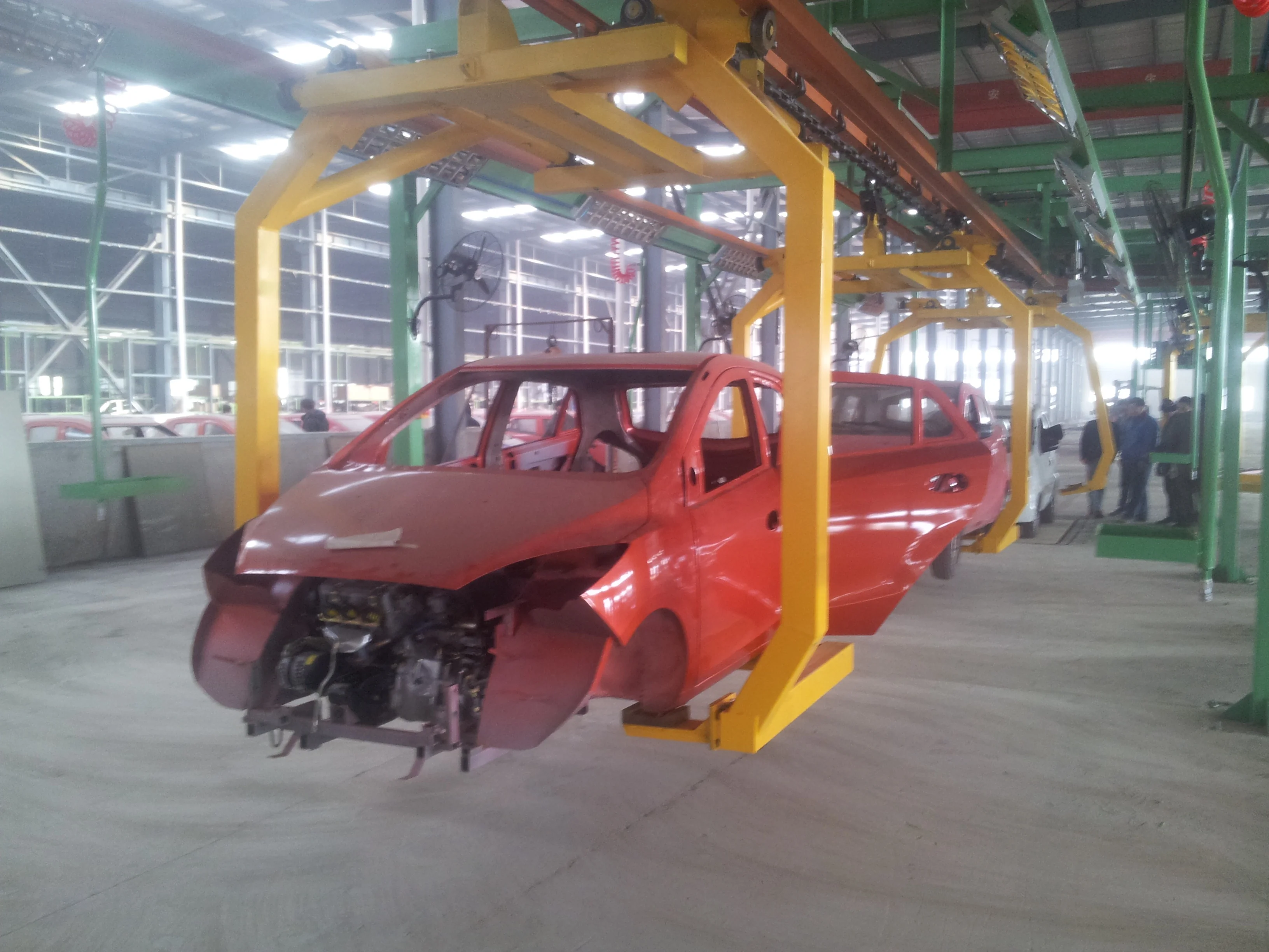 Automatic new energy car assembly line