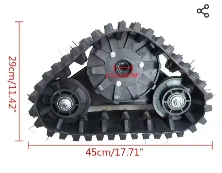Agricultural Machinery Mini Rice Combine Harvester Rubber Crawler Track