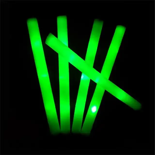Hot Selling Colorful Cheering Glowing Light Up Party Led Foam Sticks for Concert Parties Neon Party Supplies