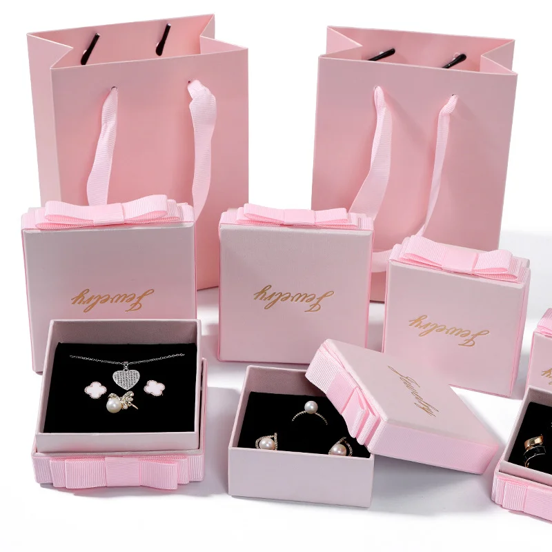 Excellent Jewelry Box Manufacturers with Discount Factory Price Luxury Ring Jewelry Necklace Earrings Box