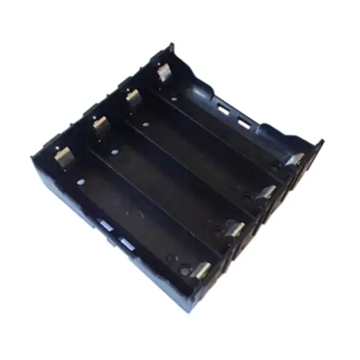 ABS material Black 18650  Battery Box 3.7V lithium battery holder 18650 battery cell holder with PC Pin