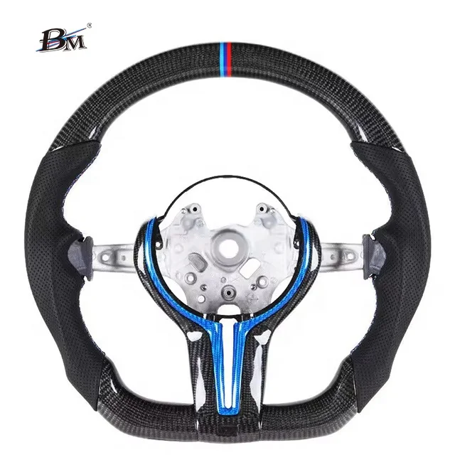 M производительность для M5/F10 F11 F18 F12 F13 BMW синий чехол из углеродного волокна кожаное рулевое колесо аксессуары салона автомобиля