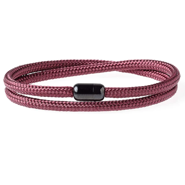 Customizable Stainless Steel Bracelet Magnetic Clasp Personalized Sailing Surf Rope Men Bracelet