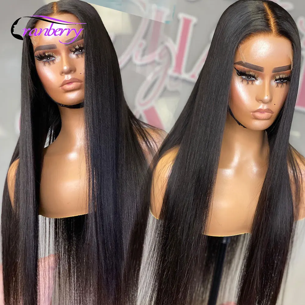 12A Wholesale Cuticle Aligned Raw India Hair Pre Plucked Straight Lace Front Wigs with Baby Hair Human Hair Wigs for Black Women